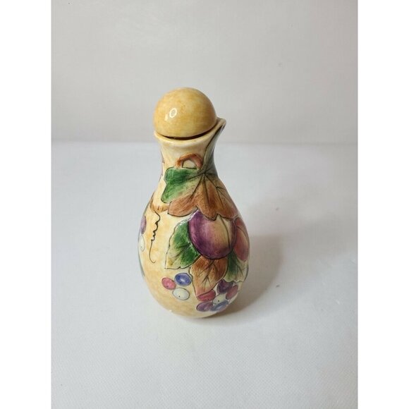 VTG Fitz And Floyd Classics Tuscan Villa Oil Cruet Ceramic Lidded Handcrafted - Picture 4 of 9